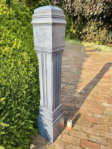 ANTIQUE Extra Large VICTORIAN OAK  NEWEL POST LAMP COLUMN Architecture Salvage 7 Cover