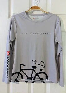 Camisa Purepower Ciclismo Mujer Manga Larga Gris Música Interior Exterior Talla S UPF 50 - Imagen 1 de 7