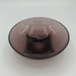 Vintage Hazel Atlas Amethyst Purple Glass 6” Bowl Candy Serving Dish MCM - Picture 1 of 6