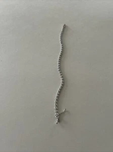 925 Sterling Silver Emerald Cut Lab Created Diamond Tennis Bracelet 6.00 Ct - Picture 1 of 4