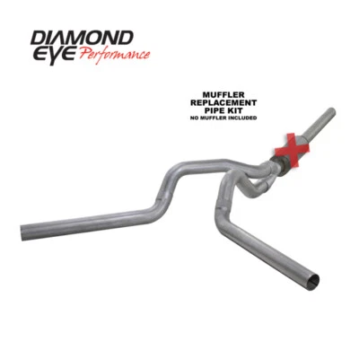 Diamond Eye KIT Fits 4in CB MFLR RPLCMENT PIPE DUAL AL: 2004.5-2007.5 DODGE - Image 1 of 4