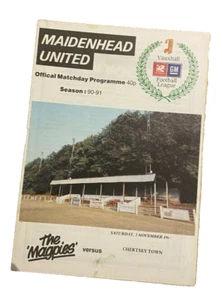 MAIDENHEAD UNITED V CHERTSEY TOWN - VAUXHALL LEAGUE - 3/11/1990 - Picture 1 of 1
