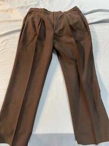 Sears Roebuck Pants Men Brown Business Casual Pants Waist Straight Trousers New - Picture 1 of 14