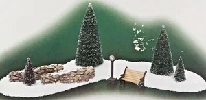 DEPT 56 ZUBEHÖR SET 9 Dorfpark Zubehör 56.02233 Abteilung D56 Neu - Bild 1 von 7