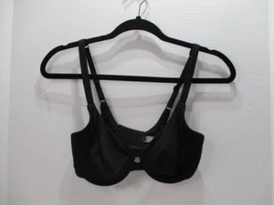 Felina Bra Womens 32C Black Underwire T Shirt Hook Eye Back Adjustable Straps - Picture 1 of 10