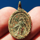Antique Immaculate Conception Franciscan Medal Old 17Th Century Pendant Found