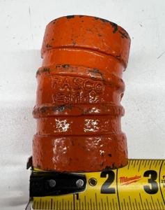 1-1/2" Rasco 11.25° E111 Grooved Elbow Sprinkler Fire Protection Orange Paint - Picture 1 of 2