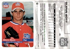 Glenn Bott 2003 Grandstand Inland Empire 66ers #NNO Card *AutographDen*