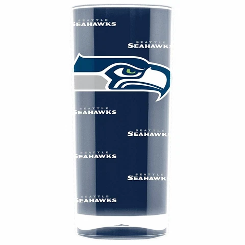 Seattle Seahawks Tumbler Insulated Acrylic Square Tumbler Cup 16 oz Cover