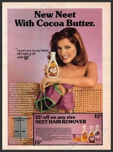 Neet con burro di cacao anni '80 pubblicità stampa 1981 cambio bikini - Foto 1 di 1