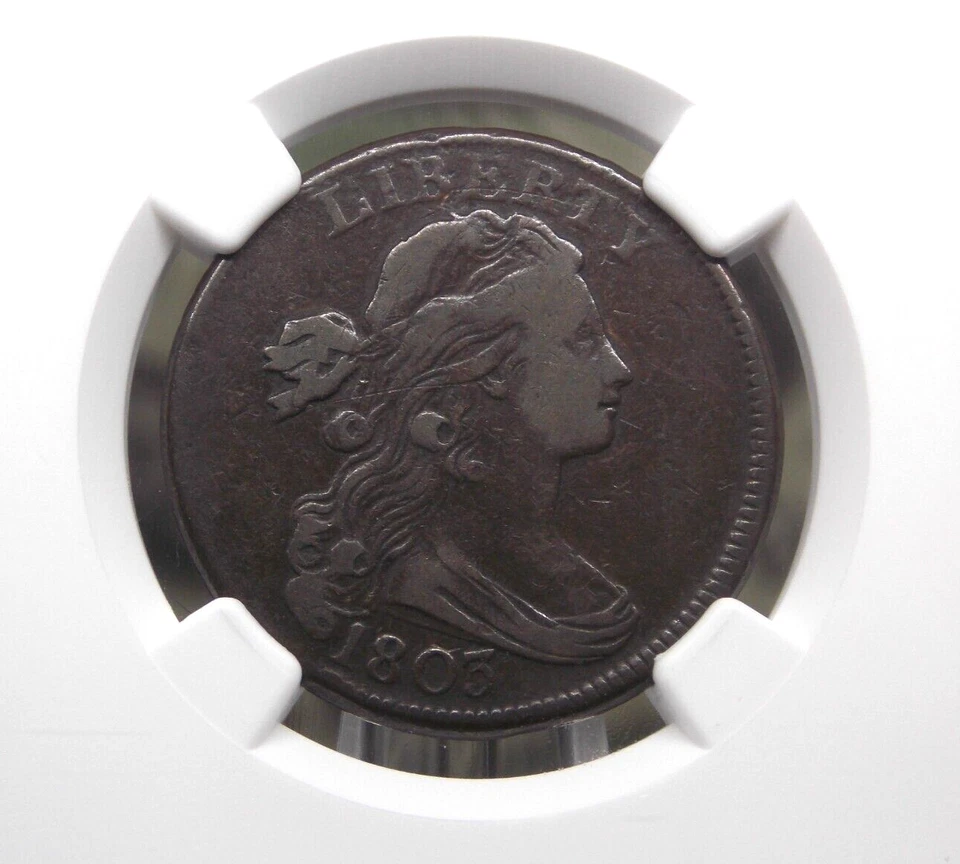 1803 Draped BUST Large Cent 1c NGC VF20 BN #002 Very Fine ECC&C, Inc. - Image 1 of 4