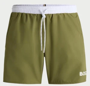 HUGO BOSS GREEN SHORTS MEN STARFISH 50514429311 - Picture 1 of 1