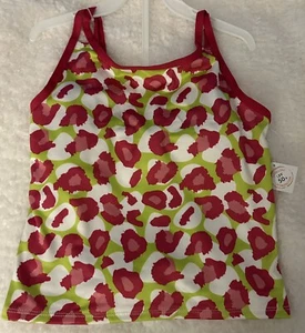 NWT Lily & Dan Girls 2 Piece Swim Set-Size Small- Top Mixed, Bottom Pink - Picture 1 of 2