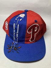 VINTAGE Philadelphia Phillies LOGO 7 Baseball Shatter Snapback MLB Hat