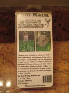 MONTAJE DE CÁMARA DE JUEGO BIG RACK TROPHY J100 SOLUCIÓN RÁPIDA - SE ADAPTA A RECONYX CUDDEBACK PRED - Imagen 1 de 5