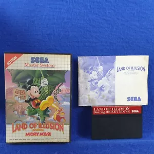 Master System LAND OF ILLUSION *y Starring Mickey Mouse PAL REGION FREE Works US - Picture 1 of 7
