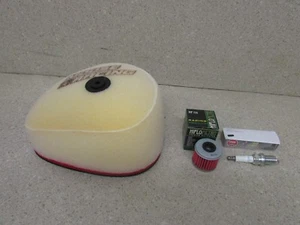 04-08 HONDA CRF450R 05-09 CRF450X 450 TUNE UP KIT AIR OIL FILTER SPARK PLUG - Picture 1 of 1