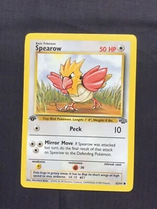 Pokemon Cards: Jungle 1st Edition Common: Spearow 62/64 - Picture 1 of 10