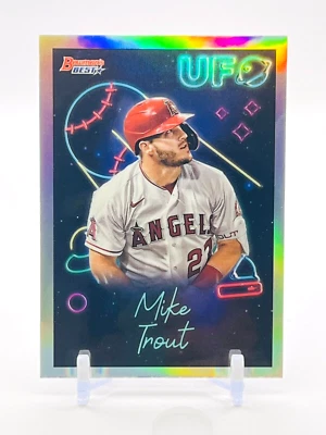 2022 Bowman's Best Baseball Mike Trout UFO Insert #UFO-1 Angels - Image 1 of 2