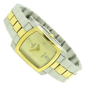 Festina Damen Armbanduhr Edelstahl Gold Datum F16037 Several 5ATM Batt neu S206 - Bild 1 von 2
