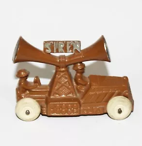 Megáfono Sirena De Colección Barclay Primera Guerra Mundial Coche Rueda Blanca Soldado del Ejército de EE. UU. Doughboy - Imagen 1 de 6