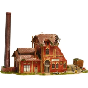 Diorama H0/1:87 Top Building Lost Place Rozbiórka Ruiny Stara fabryka # patynowany - Zdjęcie 1 z 6
