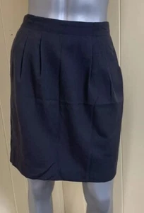 Hasting & Smith Pencil Skirt Women's Size 8 Dark Gray Lined Pleated GUC - Picture 1 of 10