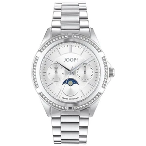 Joop Damenarmbanduhr Mondphase Strasssteiune silber 2027343 37mm - Bild 1 von 1