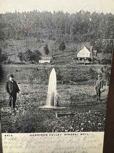 HARRISON VALLEY PA - Pozzo Minerale - Pc Foto - 1907 Westfield Mills Potter Brook - Foto 1 di 3
