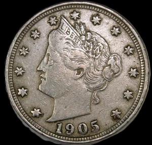 1905 5C Liberty Nickel= choice xf/ free shipping- jam572 - Picture 1 of 2