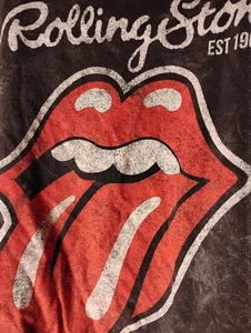 The Rolling Stones Shirt Boys Size Large Black Short Sleeve Est 1962 - Picture 1 of 3