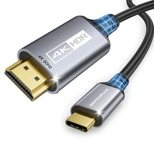 USB-C to HDMI Cable 6Ft [4K@60Hz] High-Speed USB Type C to HDMI 2.0 Braided C... - Picture 1 of 7