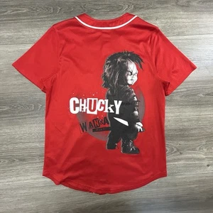 Vintage Chucky Baseball Jersey Adult Small Wanna Play Horror Halloween Y2K EUC - Picture 1 of 4