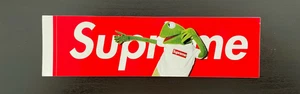 Supreme Kermit Box Logo Sticker SS08 NOS New Rare  - Picture 1 of 2