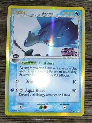 Pokemon Latios 12/110 Ex Holon Phantoms holográfico reverso carimbado - Imagem 1 de 4