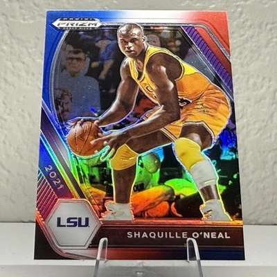 Prizm Draft Picks 2021 Shaquille O'Neal Shaq #84 rojo blanco azul Prizm - LSU Foto 1 de 2