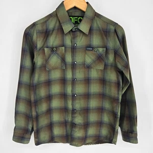 Dixxon Flannel Co. DFC Youth Division Large L Green Plaid Shirt Button Up - Picture 1 of 5