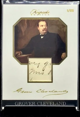 2023 Keepsake Historical Grover Cleveland Authentic Hand Written Document Relic - Image 1 of 2