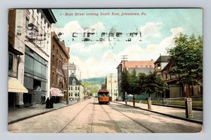 Johnstown PA-Pennsylvania, Main Street, Souvenir, Vintage c1907 Postcard - Picture 1 of 2