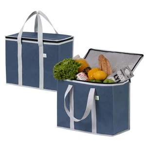 2 Pack Cooler Bag and Insulated Grocery Bags for Food Delivery, Collapsible C... - Picture 1 of 7