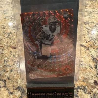 2023 Panini Spectra - Rookies A.T. Perry #195 Neon Orange Prizm Die-Cut /15 (RC) - Image 1 of 2