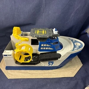 2013 Matchbox Mission Marine Rescue Shark Boat BFN57 Mattel Floats & Rolls Nice! - Picture 1 of 17