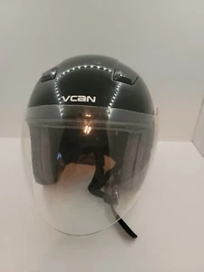 VCAN Motorcycle Helmet Cooper Dot FMVSS No. 218 Certified Size XL 61-62 Black - Picture 1 of 8