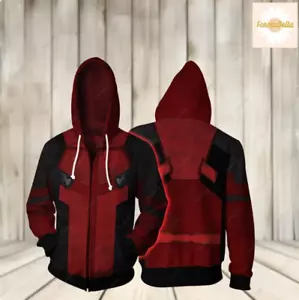 Deadpool Halloween Costume 3D HOODIE HALLOWEEN GIFT CHRISTMAS GIFT BEST PRICE - Picture 1 of 3