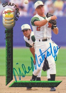 1994 Signature Rookies Draft Picks Autograph Baseball #63 Mike Metcalfe /7750