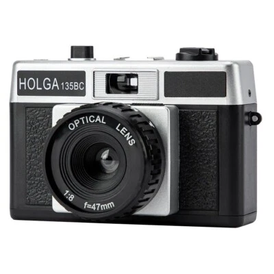 HOLGA 135BC Black Silver Lomo 35mm Film Camera Black Corner Effect 135 BC Holga