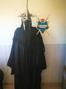 Abito medievale Nazgul Re Stregone Corpo Intero Signore dell'Anello Cosplay Halloween - Foto 1 di 5