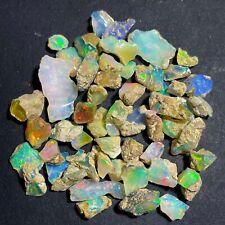 Natural Good Quality Multi Fire Ethiopian Opal Raw Rough Gemstone Lot 100 CT
