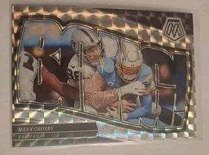 2024 Panini Mosaic BANG! Silver Mosaic Prizm #2 Maxx Crosby - Las Vegas Raiders - Foto 1 di 2