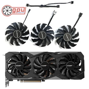 GIGABYTE RTX 2060 2070 2080 Ti OC GAMING WINDFORCE - zestaw wentylatorów chłodzących GPU 82mm - Zdjęcie 1 z 10